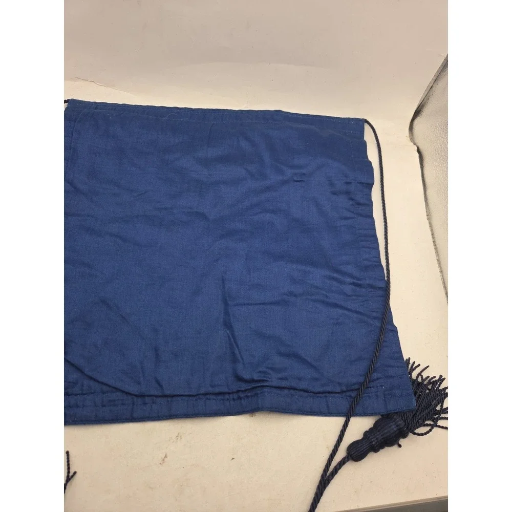 Vintage Masonic Apron, Soft Leather/Blue with Keys